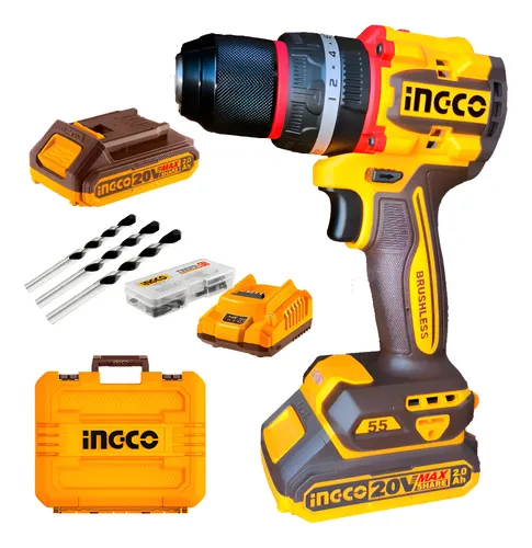Taladro Perc Inalámbrico Bl 20v (INGCO) 2 Batería