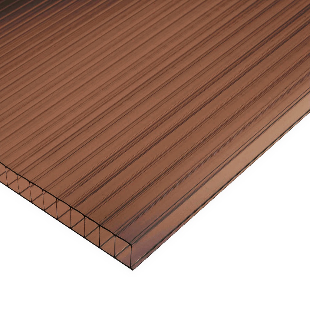 [POLICARBONATO ALVEOLAR] POLICARBONATO ALVEOLAR PLANCHA PC ALVEOLAR 4MM 210 X 290 BRONCE